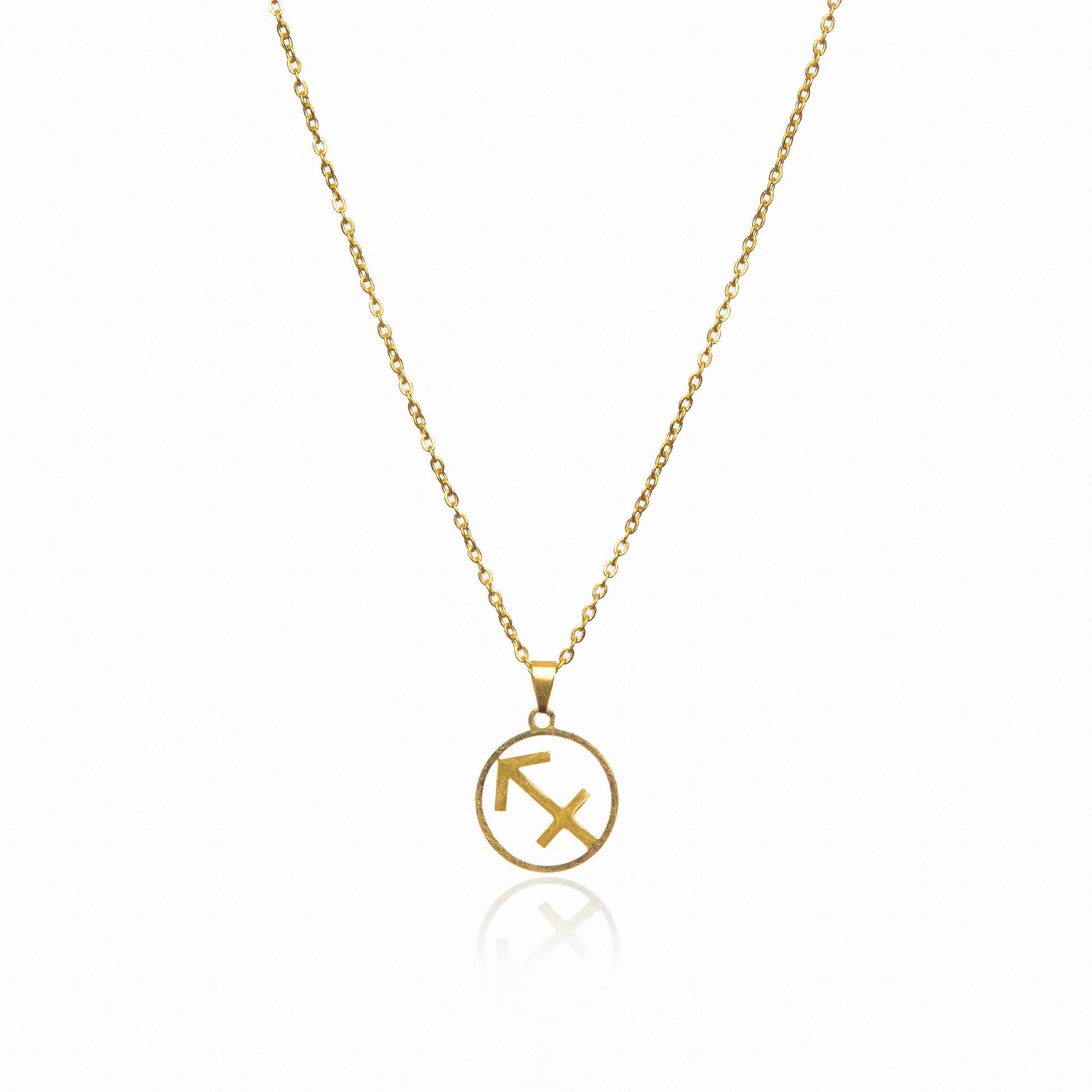 Star Sign Pendant Halskette Gold in Geschenkbox
