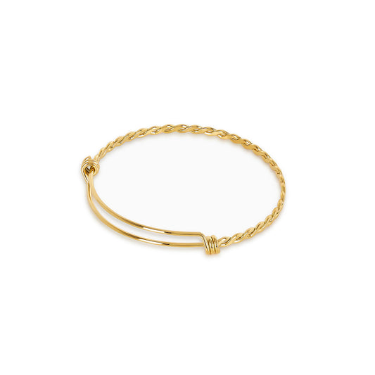 Sydney Zarter Armreif Gold – Vorderansicht