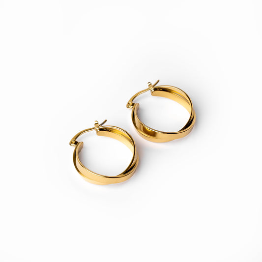 Talia Creolen Gold – Vorderansicht
