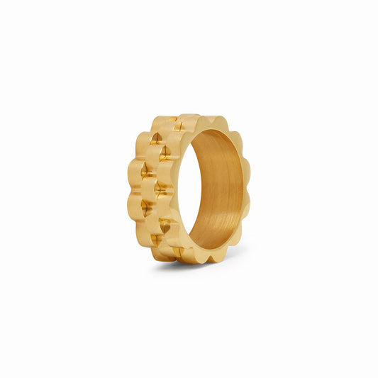 Uhrenarmband-Ring Gold – Vorderansicht