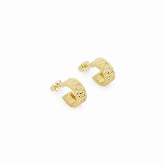 Watchband Creolen Gold – Vorderansicht