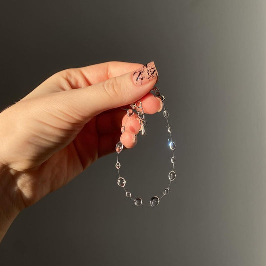 Transparent Water Drop Bracelet – front view